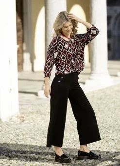 Tunika mit farbbrillantem Druck