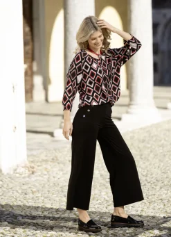 Tunika mit farbbrillantem Druck