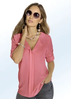 Tunika mit krempelbaren Manschettenärmeln