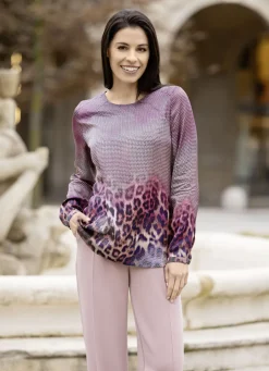 Tunika mit Leo-Print