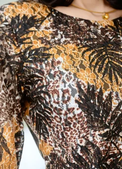 Tunika mit transparenten Ärmeln