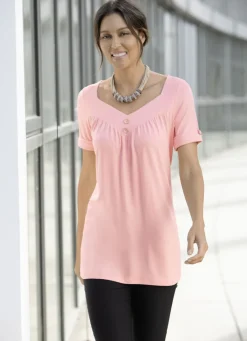 Tunika mit V-Ausschnitt in 2 Farben