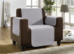 Unempfindliche Sessel-,Couch- und Armlehnenschoner aus Chenille