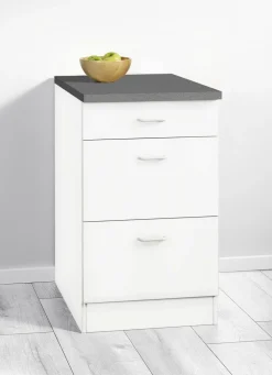 Unterschrank mit 1 Schublade und 2 Auszügen