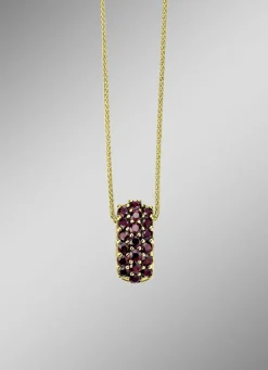 Vergoldeter Anhänger mit Granat