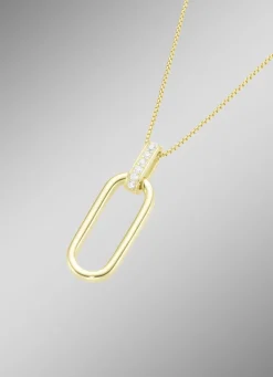 Vergoldeter Anhänger mit Kette