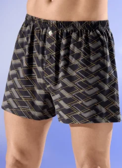 Viererpack Boxershorts mit knöpfbarem Eingriff
