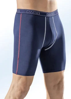 Viererpack Longpants, uni mit Kontrastnähten