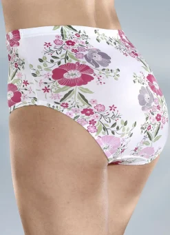 Viererpack Slip mit hüschem Blumendessin