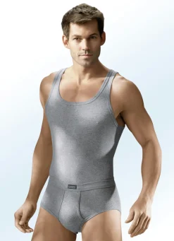 Viererpack Slips aus Feinripp mit Eingriff, uni bunt