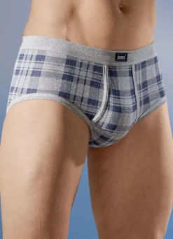 Viererpack Slips aus Feinripp, mit Eingriff