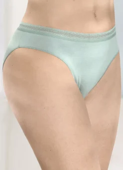 Viererpack Slips mit dekorativem Elastikbund