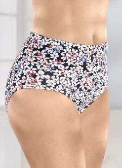 Viererpack Slips mit farbbrillantem Blümchendessin
