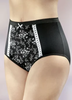 Viererpack Slips mit Floraldruck