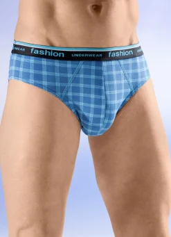 Viererpack Slips mit Karodessin