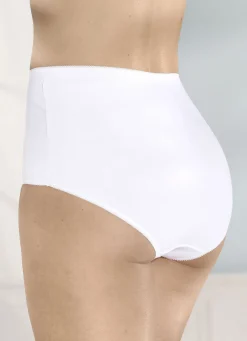 Viererpack Slips mit kleinem Strassherz im Vorderteil