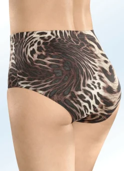 Viererpack Slips mit Raubtierdessin