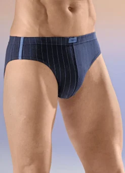 Viererpack Slips mit Streifendessin