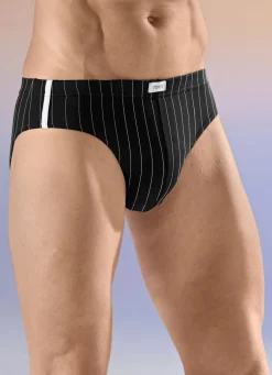Viererpack Slips mit Streifendessin