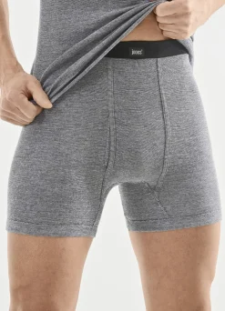 Viererpack Unterhosen mit garngefärbtem Ringeldessin