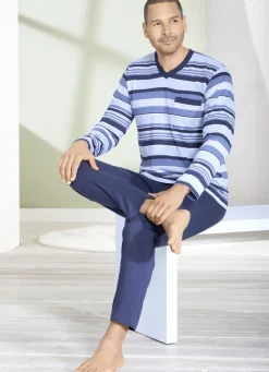 Vorteilspack: Schlafanzug und Shorty im Set, mit V-Ausschnitt