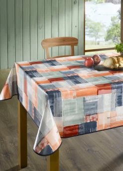 Wachstuch-Tischdecke in Patchwork-Optik