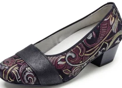 Waldläufer, bequeme Damen-Pumps, Weite K, mit herausnehmbarem Fußbett