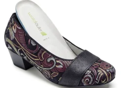 Waldläufer, bequeme Damen-Pumps, Weite K, mit herausnehmbarem Fußbett