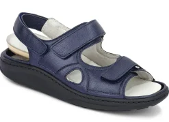 Waldläufer, bequeme Damen-Sandalen, Weite H, mit herausnehmbarem Fußbett