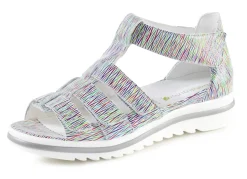 Waldläufer, bequeme Damen-Sandalen, Weite H, mit herausnehmbarem Fußbett