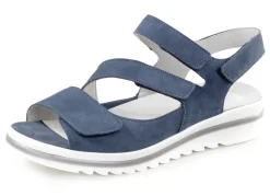 Waldläufer, bequeme Damen-Sandalen, Weite H, mit herausnehmbarem Fußbett