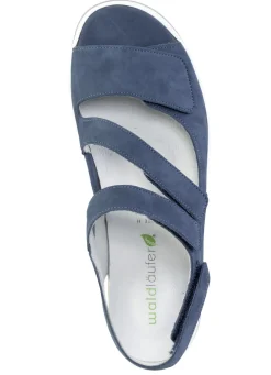 Waldläufer, bequeme Damen-Sandalen, Weite H, mit herausnehmbarem Fußbett