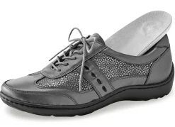 Waldläufer, bequeme Damen-Schnürschuhe, Weite H, mit herausnehmbarem Fußbett