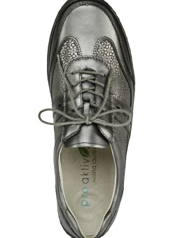 Waldläufer, bequeme Damen-Schnürschuhe, Weite H, mit herausnehmbarem Fußbett