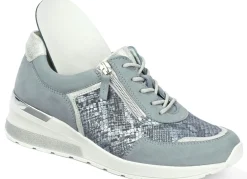 Waldläufer, bequeme Damen-Schnürschuhe, Weite H, mit herausnehmbarem Fußbett