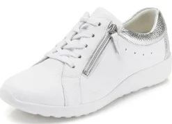 Waldläufer, bequeme Damen-Schnürschuhe, Weite K, mit herausnehmbarem Fußbett