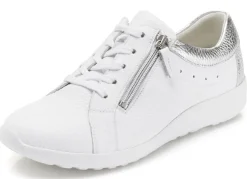 Waldläufer, bequeme Damen-Schnürschuhe, Weite K, mit herausnehmbarem Fußbett