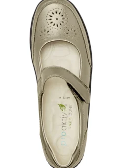 Waldläufer, bequeme Damen-Slipper, Weite H, mit herausnehmbarem Fußbett