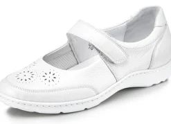 Waldläufer, bequeme Damen-Slipper, Weite H, mit herausnehmbarem Fußbett