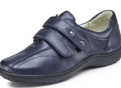 Waldläufer, bequeme Damen-Slipper, Weite H, mit herausnehmbarem Fußbett