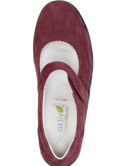 Waldläufer, bequeme Damen-Slipper, Weite H, mit herausnehmbarem Fußbett