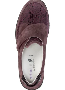 Waldläufer, bequeme Damen-Slipper, Weite K, mit herausnehmbarem Fußbett