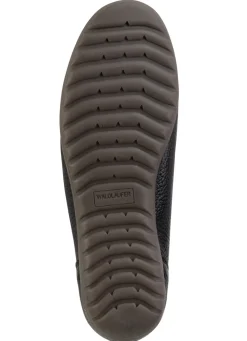 Waldläufer, bequeme Damen-Slipper, Weite H, mit herausnehmbarem Fußbett