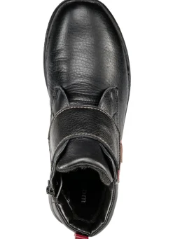 Waldläufer, bequeme Damen-Stiefeletten, Weite H, mit herausnehmbarem Fußbett