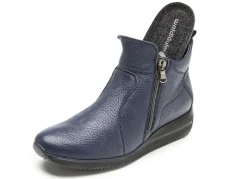 Waldläufer, bequeme Damen-Stiefeletten, Weite H, aus Hirschleder
