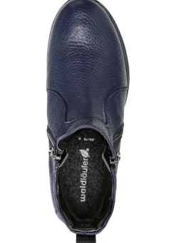 Waldläufer, bequeme Damen-Stiefeletten, Weite H, aus Hirschleder