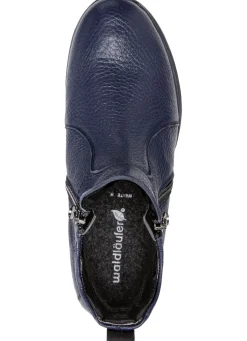 Waldläufer, bequeme Damen-Stiefeletten, Weite H, aus Hirschleder