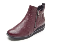 Waldläufer, bequeme Damen-Stiefeletten, Weite H, aus Hirschleder