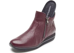 Waldläufer, bequeme Damen-Stiefeletten, Weite H, aus Hirschleder