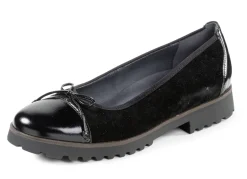 Waldläufer, elegante Damen-Ballerinas, Weite H, mit herausnehmbarem Fußbett